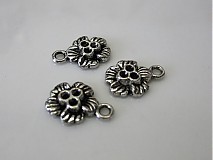 - Starostrieborný prívesok - kvet - 15x10mm - 1465710