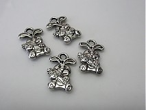 - Starostrieborný prívesok - zajačik - 14x14mm - 1466169