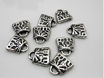 - Starostrieborný prívesok - kabelka - 10x10mm - 1466519