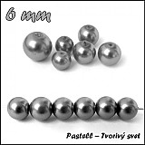  - Voskované sklenené perly, 6 mm - 20 ks - 1467358
