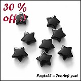 - Sklenené hviezdička, 12 mm - 5 ks - 1467467