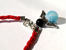  - Kabbalah náramok anjelik - ACHAT,onyx - znamenie - SKORPION ,KOZOROZEC, PANNA, LEV - 1468819