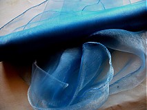  - organza stredne modrá - 172224