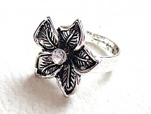 Prstene - kvet s diamantom - 1833303