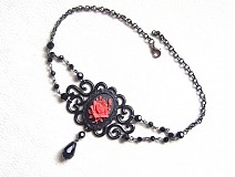 Náhrdelníky - vampire rose red - 1895936