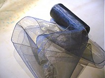 - organza stuha tmavošedá - 194157