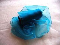 - organza stuha 11cm tyrkys - 231033