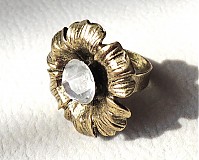 Prstene - bronzový kvet - 2466308