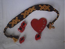 - hnedo zlty naramok priatelstva - 254906
