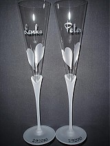  - Pieskované svadobné fletne so  - 263791