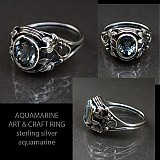Prstene - Aquamarine Art & Craft ring - 3022212