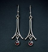 Náušnice - Almandine earrings - 3445518