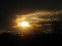  - Západ slnka nad domami - 36244
