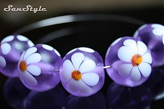  - Kopretiny v matném - lila - 381461