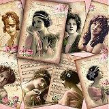 - Bella vintage-nažehlovacie obrázky na rôzny materiál/ks - 436079