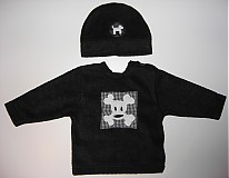  - 2-dielna flisová súprava Punk kocka - 486