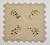 - Obrus - oranzovy kvet - 501858