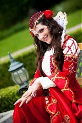  - Renesačný svadobný závoj - Krvavá nevesta - 513370