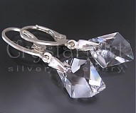  - Strieborné náušnice SW krištáľ - 542730