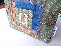  - Vzpomínka - patchworková taštička velká 20 x25cm - 572784