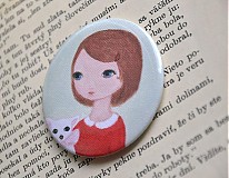 - Magnet - Dievčatko s čivavou - 574012
