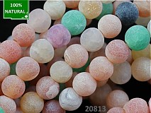 - 20813 ACHÁT dragon MIX, guličky 6mm, bal. 5ks - 583237