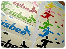  - FRISBEE - nálepka 15 cm - 620322