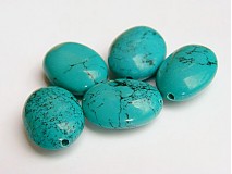  - Tyrkys Sinkiang, ovál 18 x 13 x 6 mm - 646810