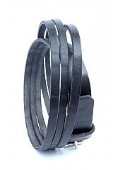  - Elegantní kožený opasek, ručně šitý - 647596
