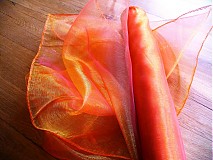 - organza premenlivá/ zlato-oranžová - 69356