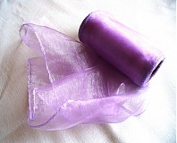  - organza stuha 11cm/ lila - 714233