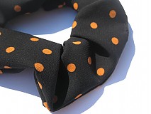 - Čierna gumička s oranžovými bodkami - 726154