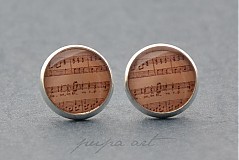 - Noty - napichovacie náušničky - 742761