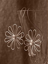  - Margarétky, náušnice - 76457