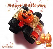  - Happy Halloween Bow Black - 805941