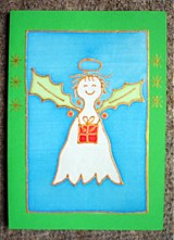  - Vianočná pohľadnica - anjelik - 844641