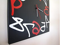 - Nástenné hodiny Black and Red - 845368