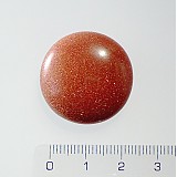 - kabošon Goldstone / kruhový 25mm - 845988