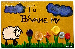 - Tabuľka ,,Tu bývame my,, - 850924