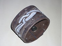  - Tribal - Pánsky kožený náramok  - 865116
