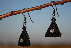  - trojuholníkové náušky so Swarovski - 875271