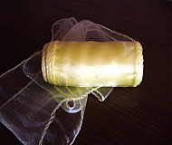 - organza stuha 11cm- citrón - 894159