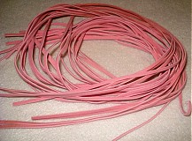 - Kožená šnúrka - ružová (1 m) - 943200