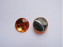 - Akrylový kabošon 20 mm - oranžový - 985409