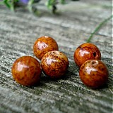 - korál hnedý 8mm 2ks - 98936