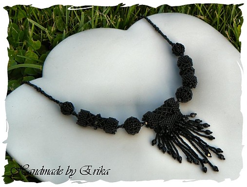  - Black fringes - náhrdelník - 103398