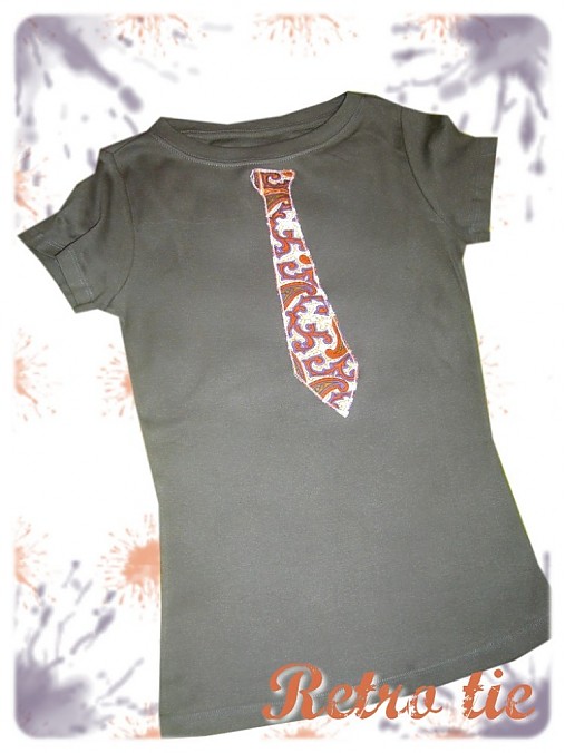 - Woman RETRO tie + brošnička - 16524