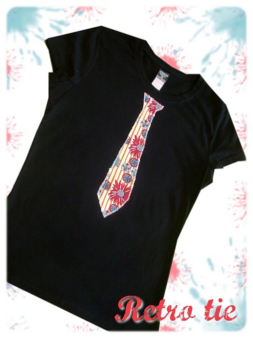- Woman RETRO tie + brošnička - 16543