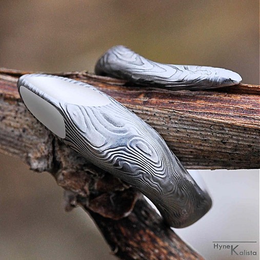 - Kovaný prsten damasteel - Hádek - 301018