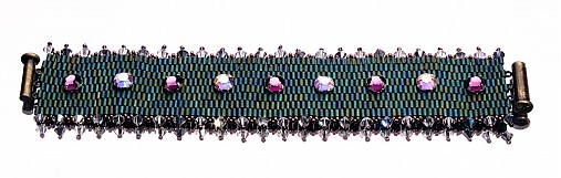 - Peyote with Swarovski - náramok - 4660